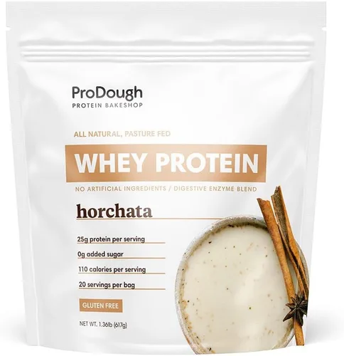 Miniatura 12 de ProDough Proteína en polvo de aislado de suero hidrolizado gourmet para mezcla de batidos - Mezcla de enzimas de fácil digestión, 25 g de proteína