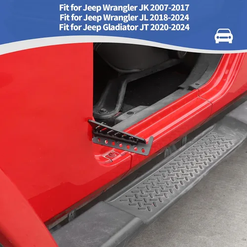 Miniatura 4 de RT-TCZ para Wrangler Pedales de descanso Pedales para Jeep Wrangler JK JKU JL JLU para Jeep Gladiator JT Accesorios de metal negro 2 unids