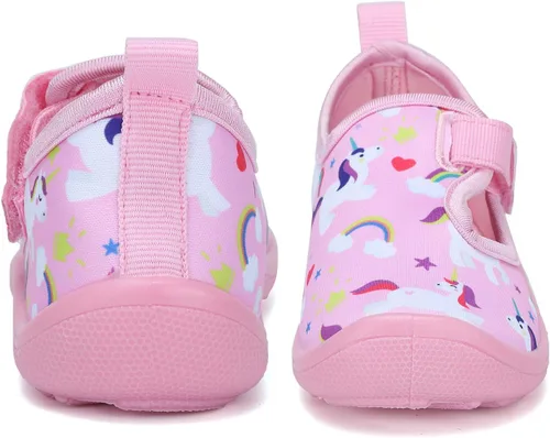 Miniatura 3 de FANTURE Zapatos de agua para niños y niñas, lindas sandalias acuáticas, playa, piscina, parque acuático, tenis acuáticos, para niños pequeños