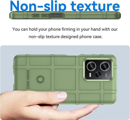 Miniatura 4 de Funda delgada para Xiaomi Poco X5 Pro, funda para Redmi Note 12 Pro 5G, resistente funda protectora con grado militar a prueba de golpes y Verde