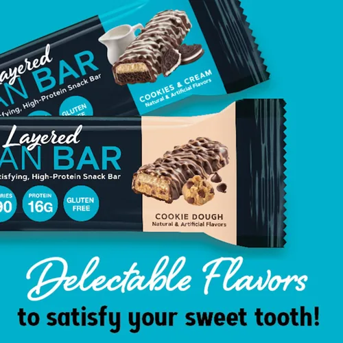 Miniatura 6 de GNC Total Lean Bar Barra de comida con alto contenido de proteínas y satisfying con hambre Yogur de arándanos 5 barras