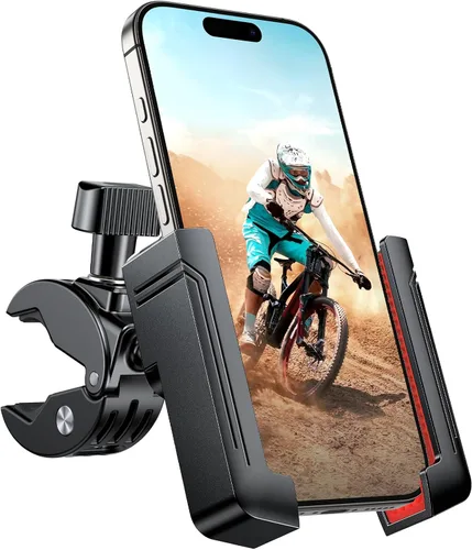Miniatura 10 de Miracase Soporte para Teléfono de Bicicleta, [Admite Grabación de Video] Soporte para Teléfono de Motocicleta, [Bloqueo Rápido] Soporte para Negro