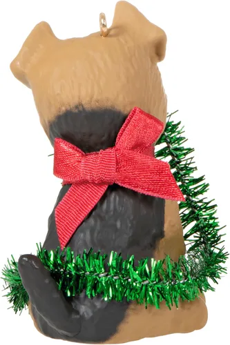 Miniatura 2 de Hallmark Keepsake Adorno de Navidad 2023, Puppy Love Terrier 2023, adorno para perro, regalos para mascotas