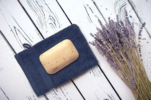 Miniatura 8 de ZUPERIA Manoplas de baño de alta calidad, paquete de 12 (6 x 9 pulgadas), 100% algodón, estilo europeo, con lazo, paños de baño súper suaves