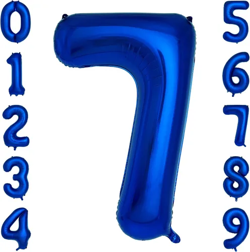Miniatura 12 de Globos azul marino con el número 3 de 40 pulgadas, globos de aluminio de helio de color azul oscuro grandes para fiestas de cumpleaños, decoraciones