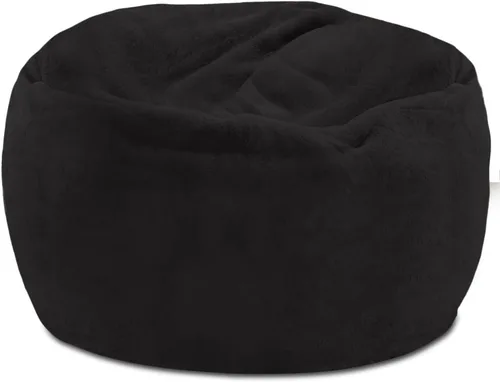 Miniatura 53 de Posh Beanbags - Sillón puff grande, 38 pulgadas, color azul rey sólido Nylon suave - Azul real