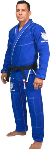 Miniatura 5 de SHOGUN Fight Jiu Jitsu Gi Tao Premium 15.87oz tejido de perlas de algodón BJJ