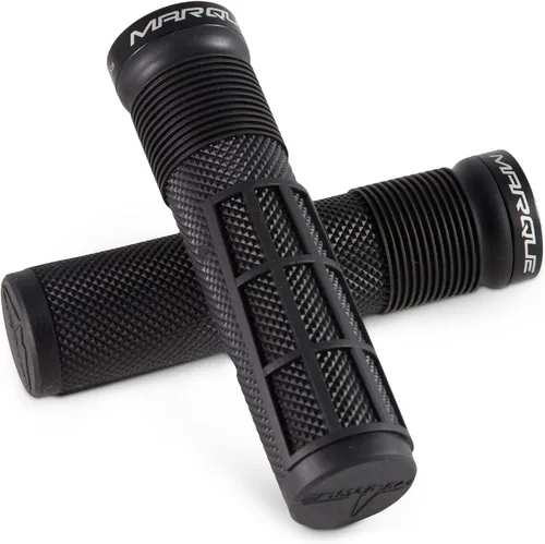 MARQUE Race Mountain Bike Handlebar Grips – Collar de anillo de bloqueo único MTB y BMX para manillar de bicicleta con agarre antideslizante, patrón