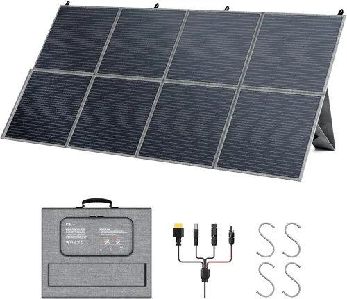 Miniatura 11 de 100W Portable Solar Panel for Power Station Generator, 19.8V Foldable Solar Cell with High-Efficiency Battery, IP65 Waterproof, Solar Charger for