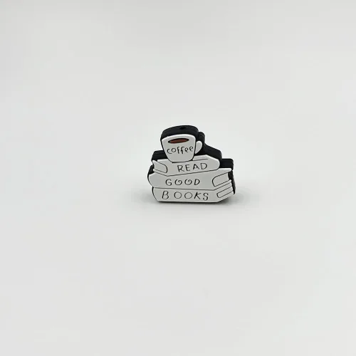 Miniatura 6 de Cuentas focales de silicona con forma de libro de café, cuentas focales planas para bolígrafos, llavero, pulsera, cordón, bricolaje, 10