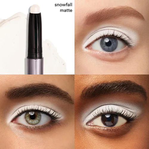 Miniatura 2 de Julep Sombra de ojos 101 de crema a polvo, impermeable, en barra, con smudger incorporado – Snowfall mate – Crema de larga duración, a prueba de 22