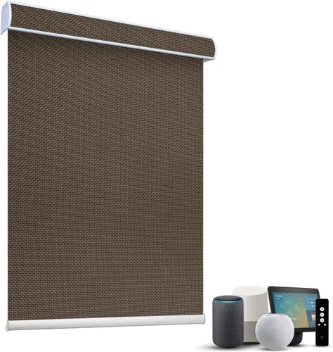 Miniatura 80 de SmartWings Persianas Motorizadas con Sombras para Ventana Control Remoto Funciona con Thread Apple Homekit Z-Wave Alexa 100% Blackout de Doble Cara