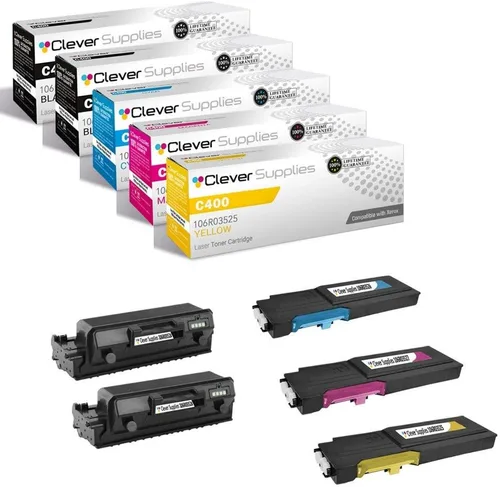 Miniatura 195 de CS compatible Xerox Phaser 6510/WorkCentre 6515 (106r03480) 2 cartuchos de tóner negro para Phaser 6510, WorkCentre 6515 2 negro
