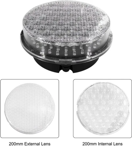 Miniatura 5 de BBMi DC9-36V 200mm (8inch) Señal de tráfico de Stop & Go rojo/verde, IP65 impermeable industrial advertencia LED luz de parada