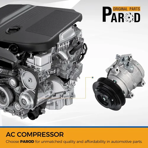 Miniatura 2 de PAROD Compresor de aire acondicionado CO27000C con embrague apto para Toyota Corolla 2003-2008, Matrix 1.8L L4 2003-2008
