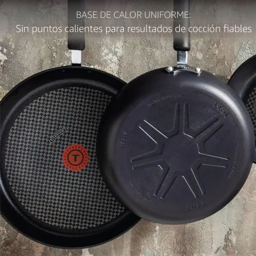 Miniatura 6 de T-fal - Sartén antiadherente de titanio con tapa segura para lavavajillas