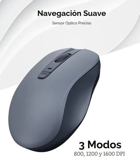 Miniatura 5 de Lenovo Ratón recargable USB-C silencioso (WL500) - Botones silenciosos, recargable USB-C, agarre ambidiestro, DPI ajustable - Receptor