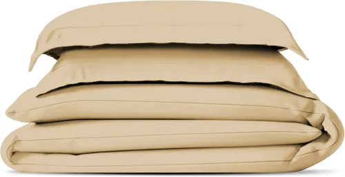 Miniatura 8 de Carressa Linen Funda de edredón de tamaño individual, 100% algodón egipcio, tamaño individual, serie 800 tulipanes colección ropa de cama