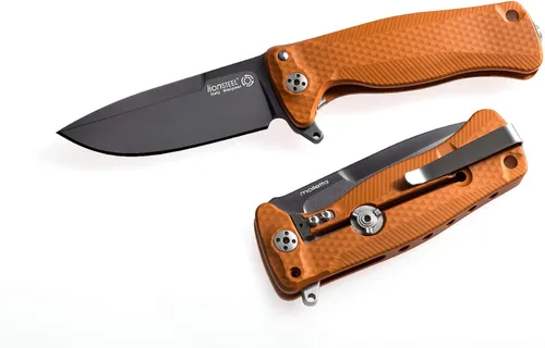 Miniatura 3 de Lion Steel SR22A Sleipner - Cuchillo de bolsillo plegable con bloqueo de marco, mango de aluminio mecanizado, sistema de rodamiento de bolas IKBS