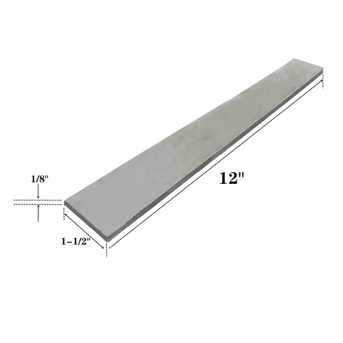 Miniatura 2 de Stock plano de acero 1095 para la fabricación de cuchillos, acero recocido de alto carbono, barras de acero planas, 12 x 1.5 x 0.12 pulgadas
