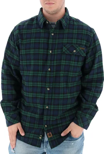 Legendary Whitetails Camisa de franela para hombre Buck Camp