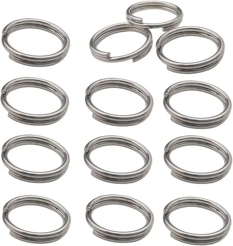 Miniatura 9 de 600 anillos de acero inoxidable para saltar de doble bucle, mini conectores para hacer joyas, collares, pulseras y aretes (0.028 x 0.197 in-12648)
