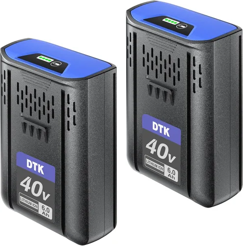 DTK Repuesto para batería Kobalt 40V 6000mAh KPM1040A-03, KM-1640-06, KM 4040-06, baterías inalámbricas para herramientas eléctricas, 2 paquetes