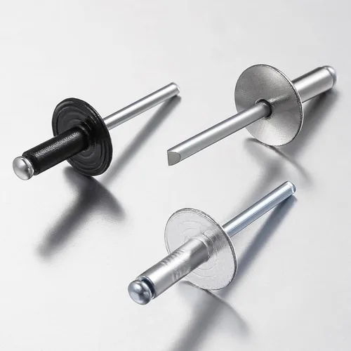 Miniatura 3 de Wensilon (150 piezas) Remaches ciegos de aluminio de tapa grande y extremo abierto de 3/16 * 1/2", remache ciego de 5 * 13