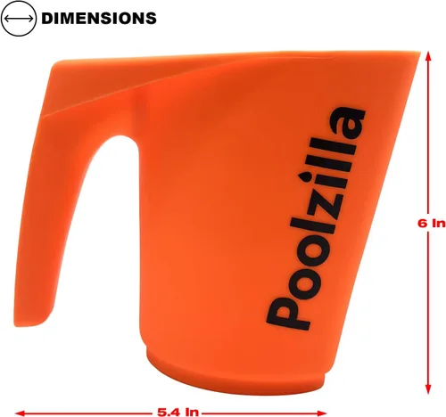 Miniatura 2 de Poolzilla 1 paquete DE cuchara química, 5 5/8" puede contener (1 litro/2 libras) de sustancia