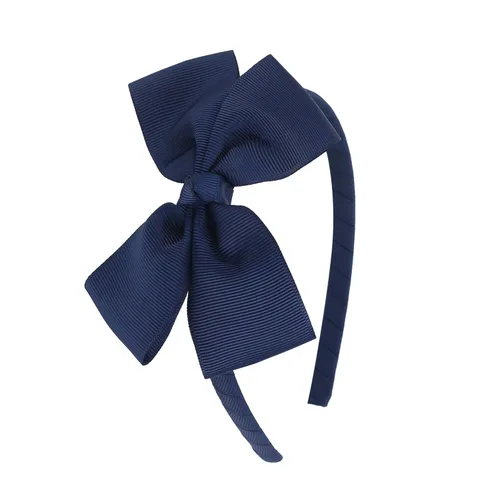 Miniatura 19 de Diadema de lazo negro a la moda, lazo grande de grogrén para el pelo, para niñas y niños pequeños, decoración de fiesta, disfraz de cosplay