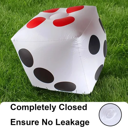 Miniatura 4 de Dados inflables gigantes de 13 pulgadas, juego de 2 dados inflables gigantes para diversión al aire libre y 10 dados de 0.472 in para juegos amplios