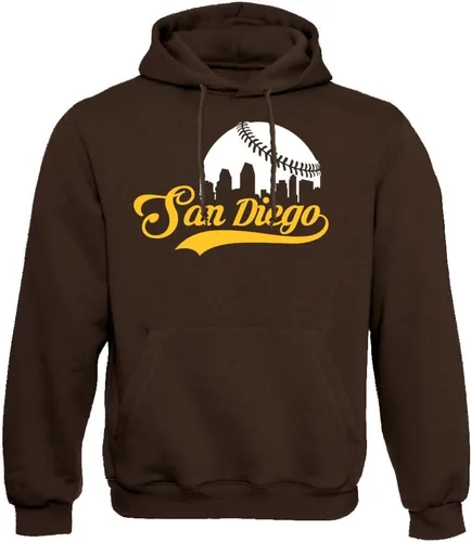 Miniatura 7 de Xtreme Apparrel Cityscape Skyline - Sudadera con capucha para hombre para fanáticos del béisbol