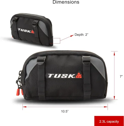 Miniatura 5 de TUSK Bolsa de manillar Dirt Bike/Adventure/Snow Bike/ATV/Compatible con SURRON SUR-RON/eBike/MTB/ 2.3L Capacidad