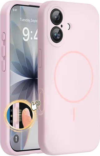 Miniatura 290 de Miracase Funda diseñada para iPhone 13, con protector de pantalla de vidrio templado, forro de microfibra suave antiarañazos, funda de goma