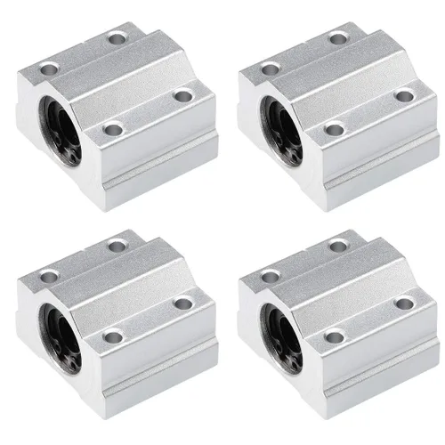 Miniatura 5 de uxcell SCS16UU Unidades de bloque deslizante de rodamientos de bolas lineales, diámetro de 0.630 in (paquete de 4)