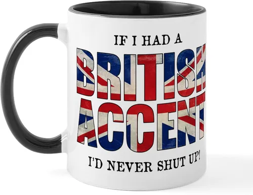 Miniatura 26 de CafePress British American Translations Taza de café de cerámica (11 oz)