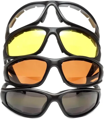 Miniatura 7 de Calabria 23BF Sportster - Gafas de seguridad bifocales de lectura para hombres y mujeres, protección UV, viento y desechos, antivaho