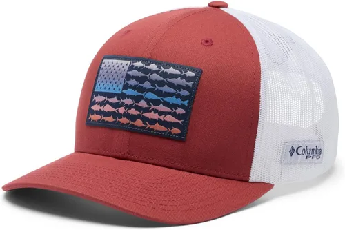 Miniatura 238 de Columbia - Gorra de malla con bandera con árboles unisex para adultos, corona alta