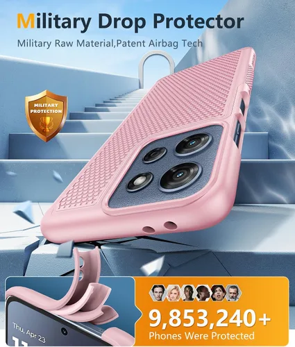 Miniatura 621 de FNTCASE Funda para iPhone 17 Pro: Fundas delgadas translúcidas de color azul claro compatibles con MagSafe, protección completa de la cámara