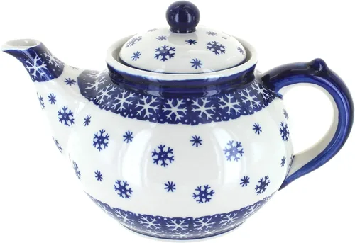 Miniatura 12 de Blue Rose Polish Pottery - Tetera de Flor de Durazno Amarillo - Capacidad de 5 Tazas - Servidor de Café y Té de Cerámica Polaca Pintado a Mano