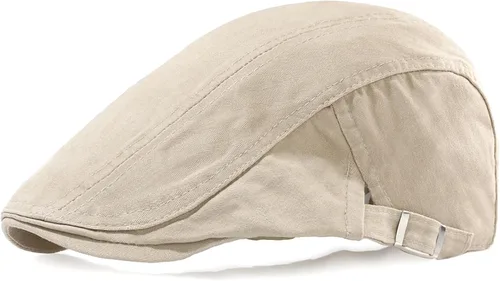 Newsboy Sombreros para hombre, gorra plana de algodón, ajustable, transpirable, irlandés, hiedra, sombrero de caza