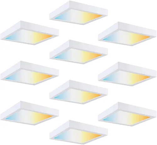 Miniatura 8 de Lámpara de techo cuadrada LED de 9 pulgadas, equivalente a 60 W, 2700 K/3000 K/3500 K/4000 K/5000 K CCT seleccionable, CRI 90+, luz de panel LED