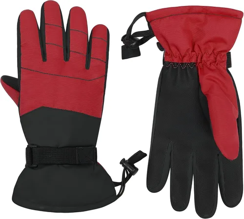 Miniatura 2 de American Trends Guantes de nieve para niños, guantes de invierno impermeables, guantes de esquí para niños y niñas, clima frío, guantes de snowboard