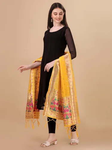Miniatura 9 de Estampado Animal Seda Hani Dupatta