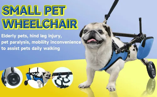Miniatura 6 de Silla de ruedas para mascotas para patas traseras, adecuada para patas traseras, silla de ruedas para perros discapacitados, movilidad para caminar