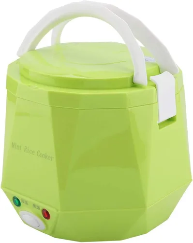 Miniatura 3 de Arrocera de viaje, olla arrocera portátil para viajes, 12 V, 100 W, 1.3 L, portátil, portátil, olla eléctrica antiadherente, vaporizador eléctrico