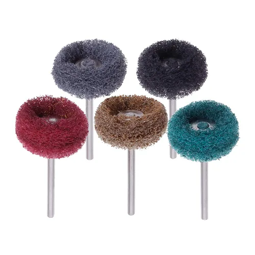 Miniatura 3 de Rocaris Paquete de 100 ruedas abrasivas, ruedas de pulido abrasivo de 1 pulgada (0.984 in) para herramientas rotativas, vástago de 1/8 (0.118 in)