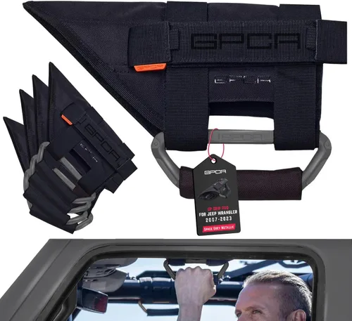 Miniatura 10 de GPCA GP-Grip PRO - Asa de agarre para Jeep Wrangler JL JK Sports/Sahara/Freedom/Rubicon X Unlimited X 2DR/ 4DR 2007-2020 con barras de rodillo de 3