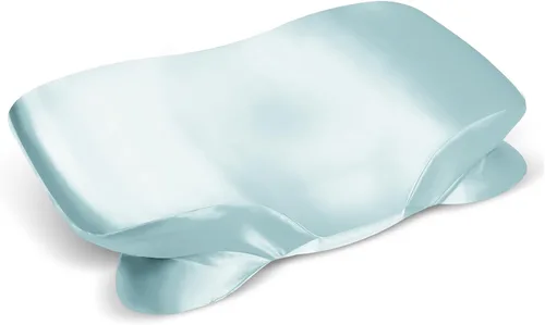 Miniatura 9 de Funda de almohada de satén para almohada cervical Zelimun - Funda ergonómica, funda de almohada suave y lisa, funda de almohada negra con cremallera