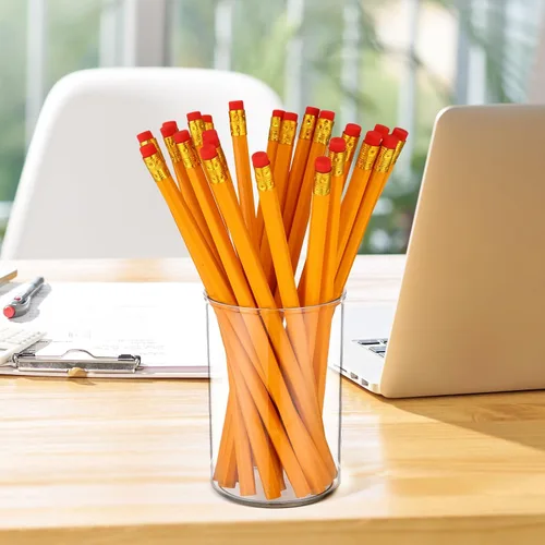 Miniatura 6 de Crtiin Paquete de 10 soportes de acrílico transparente para bolígrafos, brochas de maquillaje, soporte redondo para lápices, organizadores